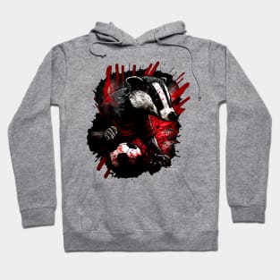 Badger Sports Player Soccer Futball Football - Graphiti Art Graphic Trendy Holiday Gift Hoodie